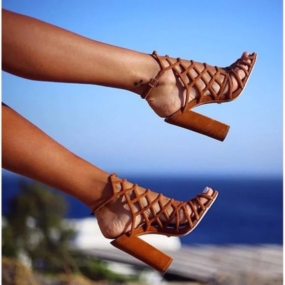 SCHUTZ Jaden Caged Heels - Picture 1 of 14